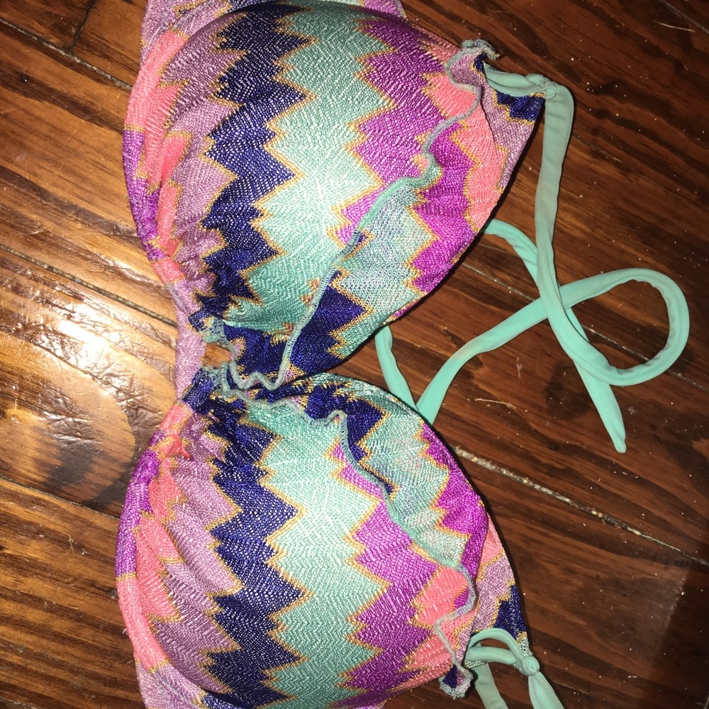 Multi Color Victoria’s Secret Push Up Bikini Top